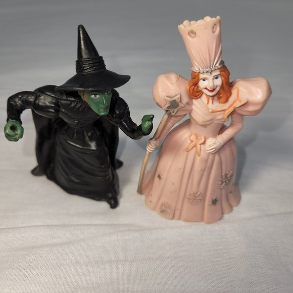 TURNER Other - Vintage Wizard Of Oz Set of 2 Figures Glinda/Wicked Witch (Missing Broom) *Pics*